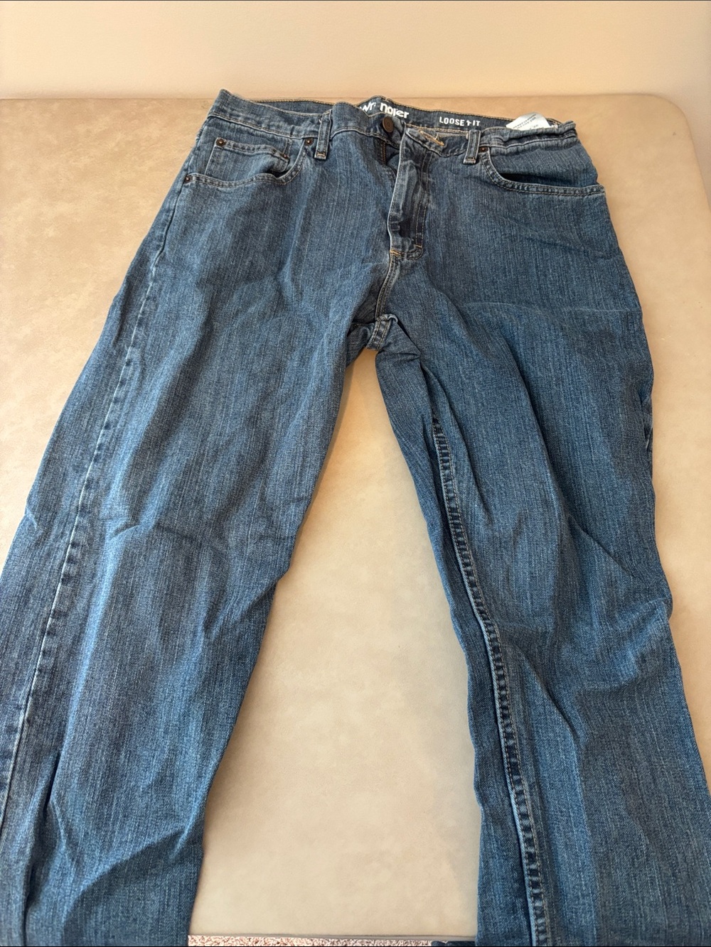Wrangler Straight Leg Jeans in Blue Denim